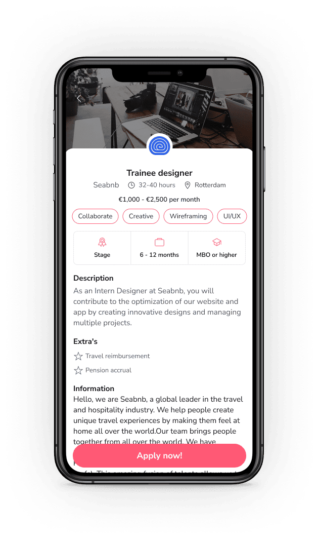 Vacancy screen app